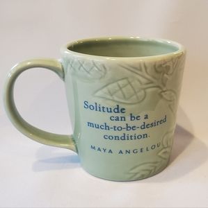 2003 Hallmark Maya Angelou Solitude mug